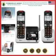 2-Handset Cordless Phone with Digital Answering System & Enhanced Visibility