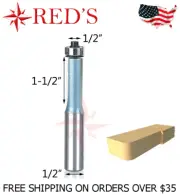 Tideway Carbide IND LC02042488 1/2" Dia Flush Trim Straight 1/2 shank router bit