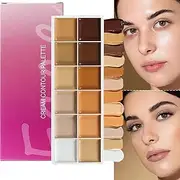 Color Corrector Palette | Long-lasting 12-Color Corrector,Eye Concealer for Artist Women Prom Bridal Parties Date Offices Travel Under Eye Wedding