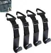 Headrest Hooks for Car Adjustable 4 Pack Vehicle Seat Back Organizer Storage Han