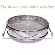 Reusable Mesh Double-Layer Honey Strainer Stainless Steel Screen Bilayer Filters