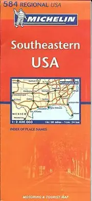 Michelin Map of Southeastern USA, Michelin Map #584