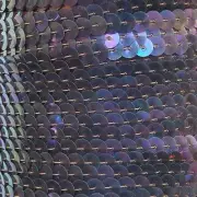 Amethyst Rainbow Iris Sequin Trim 6mm 1/4" wide stitched Strung by the yard 15'