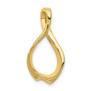 14k 14kt Yellow Gold Fits up to 2mm Omega 4mm Reversible Omega Slide