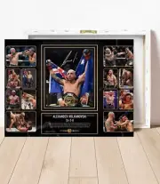 UFC ALEXANDER VOLKANOVSKI SIGNED POSTER LIMITED EDITION FRAMED MEMORABILIA