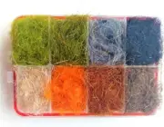 HARE DUBBING TRAVEL DISPENSER 8 color fly tying materials fit nymph wet dry fies