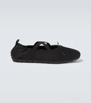 [Simone Rocha] Simone Rocha Grip satin ballet flats AU 8 black