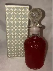 Vintage Clear Glass Apothecary Decanter AVON FLAVOR FRESH Mouthwash 6 OZ. Bottle