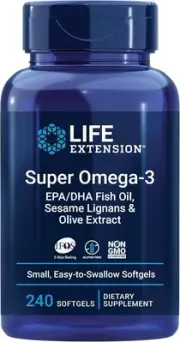 Life Extension Super Omega-3 EPA/DHA Fish Oil, Sesame Lignans & Olive Extract ?