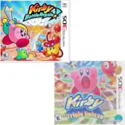 Kirby: Battle Royale & Triple Deluxe 3DS Brand New Game Bundle (Platformer)