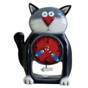 ALLEN DESIGN "BLACK KITTY " WALL CLOCK P1050