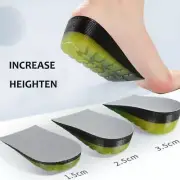 Height Increase Insoles Soft Breathable Anti-Slippery 1-3cm Invisible Half Pads