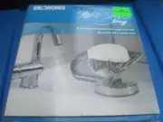 NEW IN BOX 2-way Soap Saver Tray-SET ON COUNTER-NO MORE MUSHY SOAP OR WALL MOUNT
