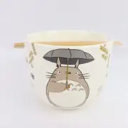 Studio Ghibli My Neighbor Totoro Ramen Bowl Chopsticks Umbrella Soot Sprites NEW