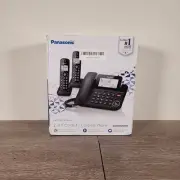 Panasonic Corded/Cordless Phone w Call Block, 2-Way Record, Digital answer - New
