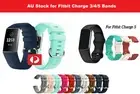 Fitbit Charge 3/4/5 Watch Band Strap Replacement Wristband Soft Silicon Bracelet