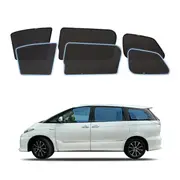 AUSGO Magnetic Window Sun Shade for Toyota Estima 2006-2019 6-Piece Set Car Shades