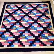 Handmade Original Hampton Court Cotton Fabric Patchwork quilt top/topper 86x86"