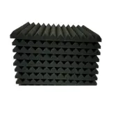 8 pcs 12"x12"x1" Black Acoustic Foam Panel Tiles Wall Record Studio Sound Proof