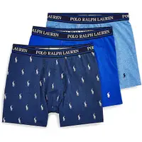 在飛比找Yahoo奇摩購物中心優惠-Polo Ralph Lauren 男合身四角內褲多色3件裝