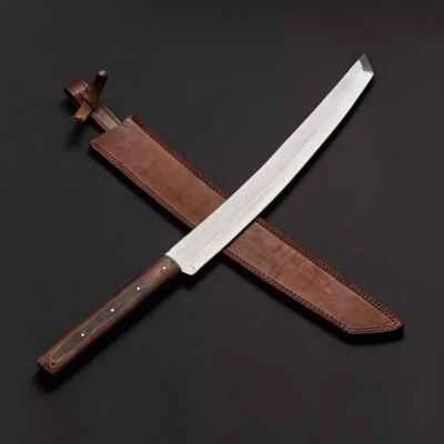 UG CUSTOM HANDMADE D2 TOOL STEEL HUNTING MACHETE SWORD SURVIVAL TANTO SWORD.