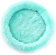 zolyet Soft Plush Round Pet Bed Pet Nest Cat Bed Hamster Bed Soft House for Hamster Hedgehog Rabbit Cats Small Dogs Sky Blue