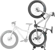 CyclingDeal Upright Fat Tire Bike Stand - Vertical & Horizontal Bicycle Stand Bicycle Storage - Premium Vertical Bike Rack Garage - Bicycle Rack Bike Storage Stand - Wheel Size up to 29"