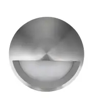 Exterior LED Surface Mounted Eyelid Step Lights IP65 - Titanium, 12-14V DC