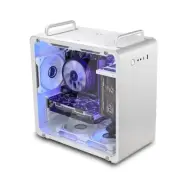 GOPIE Samll ITX pc case, T07 Portable Mini Tower Computer Chassis with Al-All...