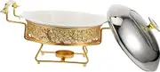 Luxshiny 1set Buffet Food Warmer Container Temperature for Catering Events Portable Buffet Stove for Parties Weddings Self-Service Dining