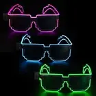 Wireless LED Light-up Glasses Glow in the Dark Flashing Glasses for Adult Kids