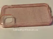 ULAK iPhone 11 Case, Clear Pink Glitter Case Hybrid 3 in 1 Shockproof Protective