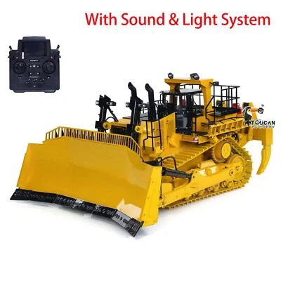 1:14 Hydraulic RC Bulldozer D11T Metal Radio Control Dozers Smoke Lights Sounds