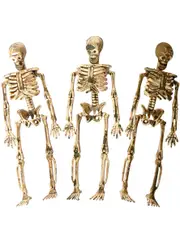 Small 15cm Mutated Skeletons 3 Pack Halloween Decorations