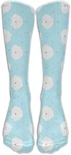 [XMKWI] Cloud Emoji Unisex Popular Athletic Crew Sock Stocking Exercise Compression Socks