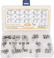 51 Pcs M5 to M8 Stainless Steel Thread Repair Insert Assortment Kit with Storage Box, Good Shock, and, for Damaged Thread Repair