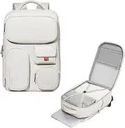 Large School Backpack Off white Cute Travel Backpack Cute Laptop Business College School Computer Bag Waterproof for Men & Women Fits 15.6 Inch Notebook