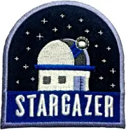 Stargazer Observatory Patch 3.5" Logo Sew Ironed On Badge Applique