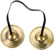 COSMEVIVI 1Pc Meditation Cymbal Bell Premium Brass Cymbal for Mindfulness Sound Healing Buddhist Practices Compact Durable Design for Meditation Sessions