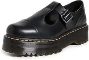 [Dr. Martens] Womens Bethan Mary Jane Shoe Polished Smooth Leather, Black, UK