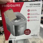 Ice Maker Compact Per Day Countertop Portable Silver Stainless Steel Machine