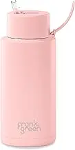 Frank Green 9BDR4S8 Ultimate Ceramic Reusable Cup with Straw 1L (34oz) Blushed