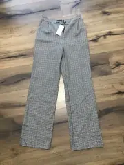 Miss Selfridge slouchy dad pants size 6 checked pattern good condition