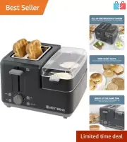 Multifunctional Breakfast Station: Toast, Poach Eggs & Warm Meat Effortlessly