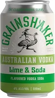 Grainshaker Lime & Soda Vodka 330 ml (Pack of 24)