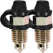 DRESSOOS Bleeder Screws Caps Motorcycle Brake Bleeder Screws Car M10 Grease Fitting Caps Easy Installation