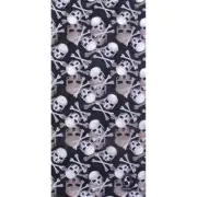Schampa & Dirt Skins Neck Tube (Skull and Crossbones - Black/White/Gray/Red)