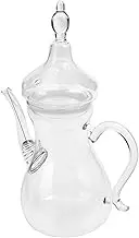 TIDTALEO Transparent Heat Resistant Glass Teapot for Loose Leaf Tea Borosilicate Design for Home Office Use Elegant Decoration Present Option