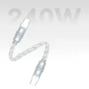 Type C Braided Cable with Eight Cored Line Rapid Charging and Data Transfer