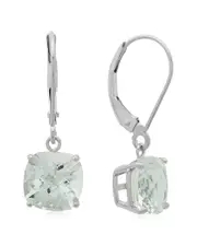 MaxColor 10K 3.40 ct. tw. Aquamarine Earrings